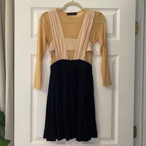 Stolen Girlfriends Club - sheer nude and black dress